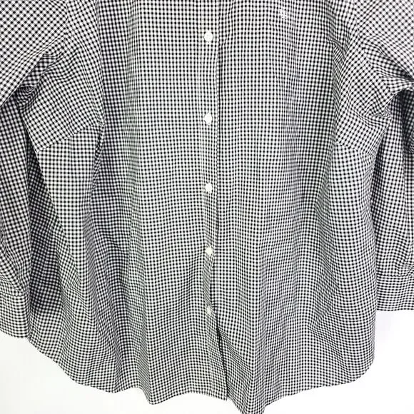 Lauren Ralph Lauren Black Relaxed Long Sleeve Button Down - Picture 7 of 9